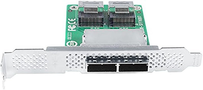 HYFIBER H!Fiber Dual Port SAS Adapter Card 2X Internal SFF-8087 to 2X External SFF-8088 Slot, 6Gb/s, Card with Full-Height and Low-Profile - Image 3